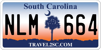 SC license plate NLM664