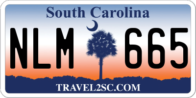 SC license plate NLM665