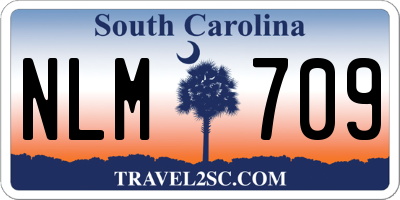 SC license plate NLM709