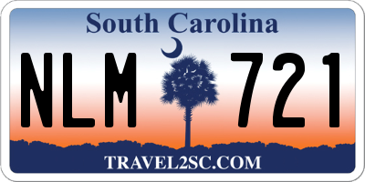 SC license plate NLM721