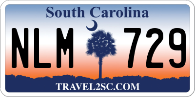 SC license plate NLM729