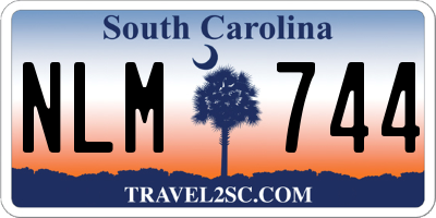 SC license plate NLM744