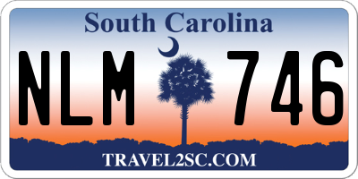 SC license plate NLM746