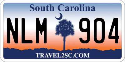 SC license plate NLM904