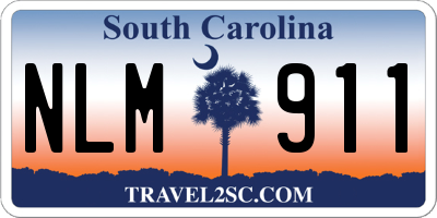 SC license plate NLM911