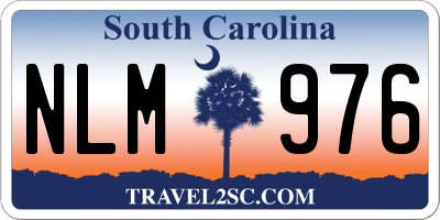 SC license plate NLM976