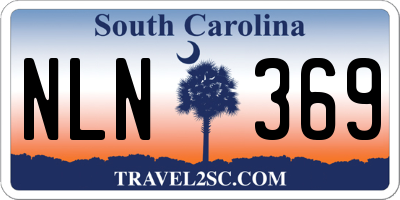 SC license plate NLN369