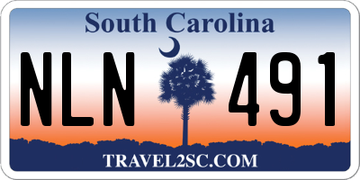 SC license plate NLN491