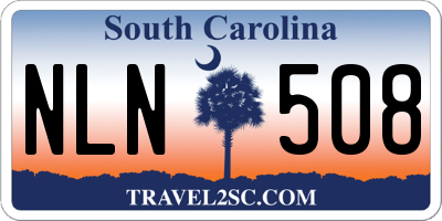 SC license plate NLN508