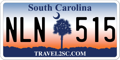 SC license plate NLN515