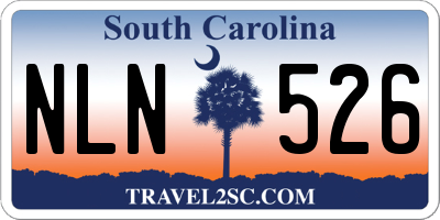 SC license plate NLN526