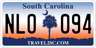 SC license plate NLO094