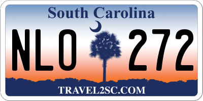 SC license plate NLO272