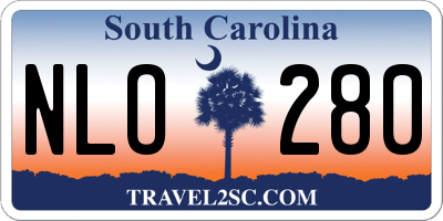 SC license plate NLO280