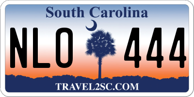 SC license plate NLO444