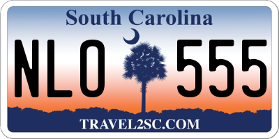 SC license plate NLO555