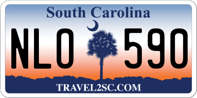 SC license plate NLO590