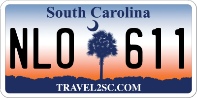 SC license plate NLO611