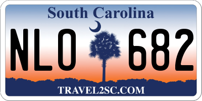 SC license plate NLO682