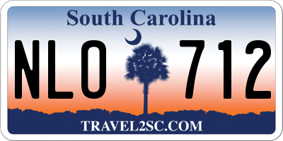 SC license plate NLO712