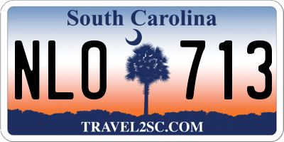 SC license plate NLO713