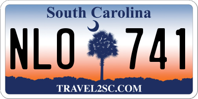 SC license plate NLO741