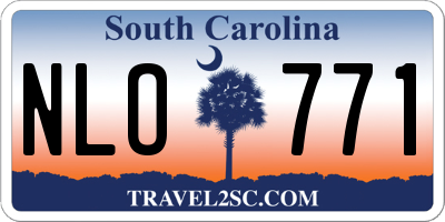 SC license plate NLO771