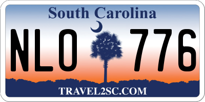 SC license plate NLO776