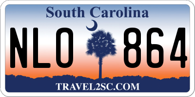 SC license plate NLO864