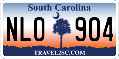 SC license plate NLO904