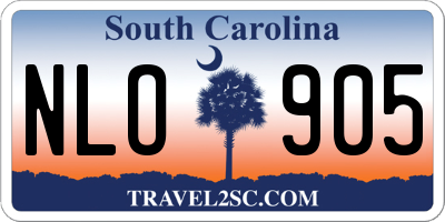 SC license plate NLO905