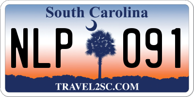 SC license plate NLP091