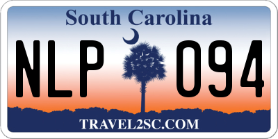 SC license plate NLP094