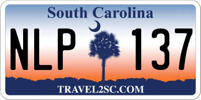 SC license plate NLP137