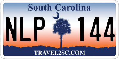 SC license plate NLP144