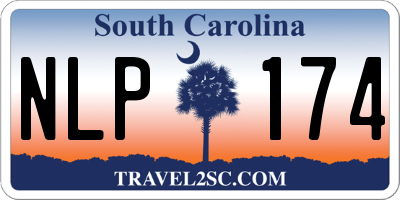 SC license plate NLP174