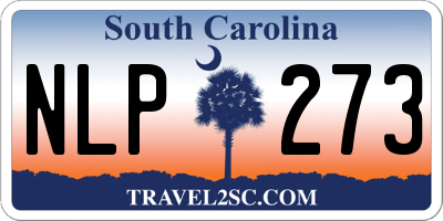 SC license plate NLP273