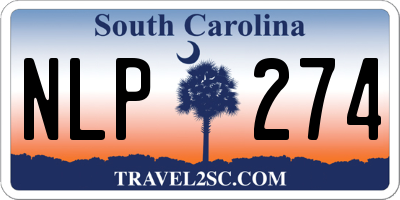 SC license plate NLP274