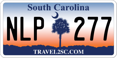 SC license plate NLP277