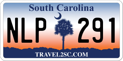SC license plate NLP291