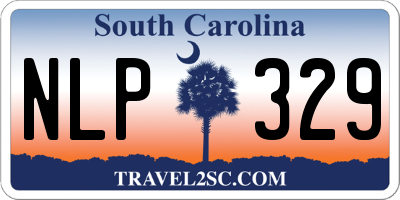 SC license plate NLP329