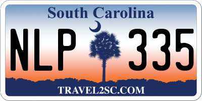 SC license plate NLP335
