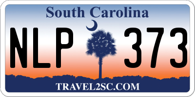 SC license plate NLP373