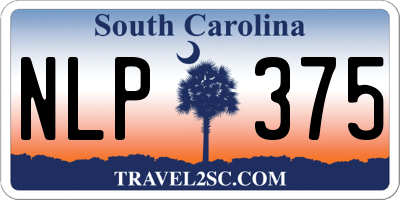 SC license plate NLP375