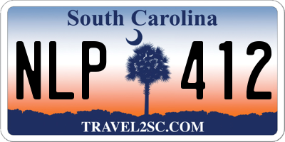SC license plate NLP412