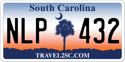SC license plate NLP432