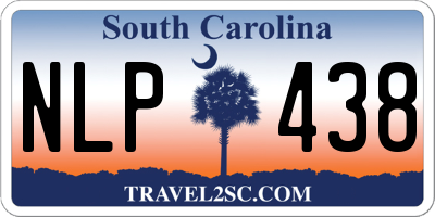 SC license plate NLP438
