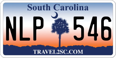 SC license plate NLP546
