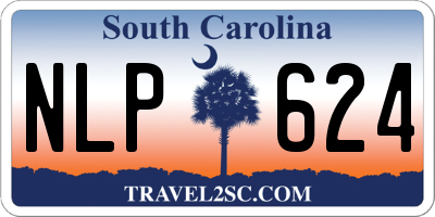 SC license plate NLP624