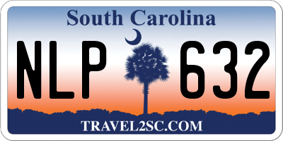 SC license plate NLP632